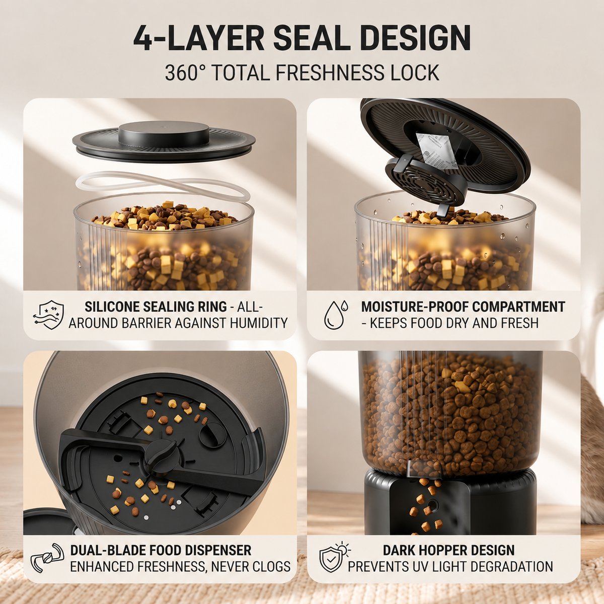 S&S Minimalist Smart Pet Feeder